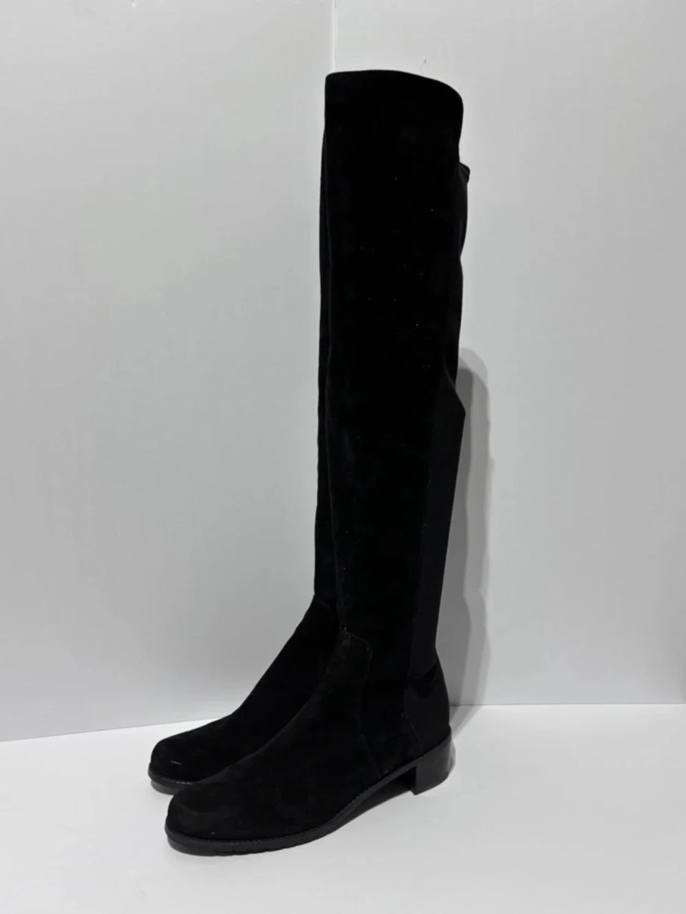 Stuart Weitzman Women’s Reserve Black Suede Over The Knee Boots, Size 8.5 N